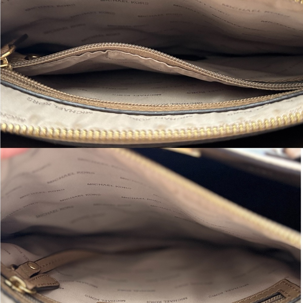 Michael Kors Tan Structured Leather Tote - Picture 7 of 10